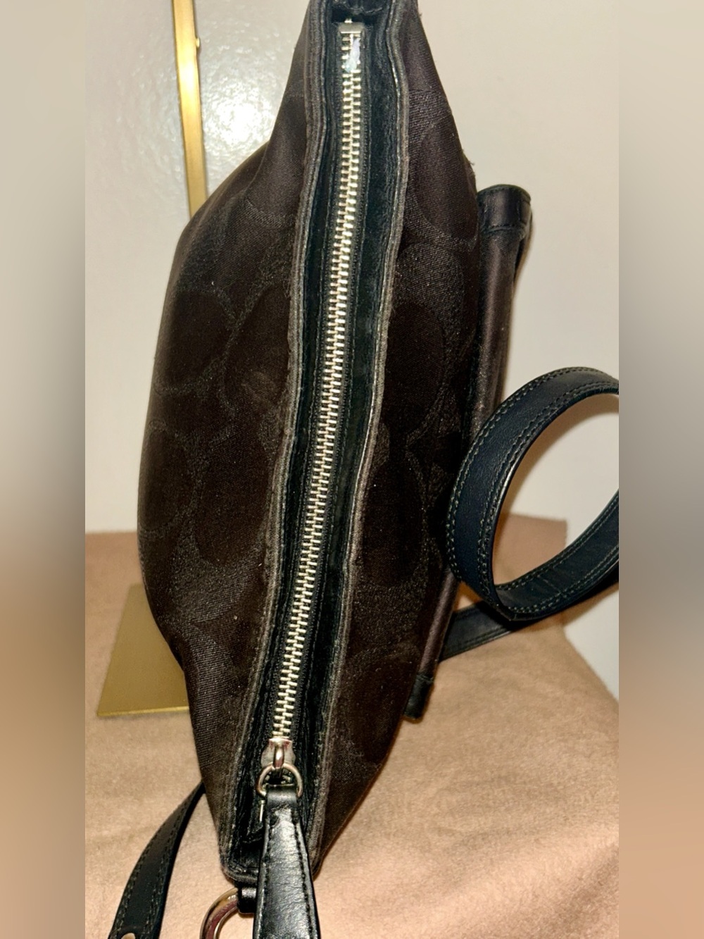 Coach Campbell Signature Crossbody North South Duffle Hobo Y2K - Picture 9 of 11